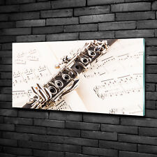 Tulup Glass Print Wall Art Image Picture 100x50cm - Clarinet