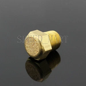 Silenciador silenciador de sonido de ruido válvula neumática de bronce sinterizado 1/8 NPT - Imagen 1 de 2