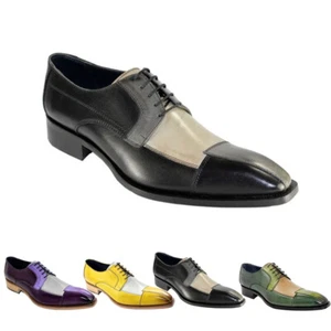Para Hombres Multicolor Con Cordones Oxford Vestido Formal Informal Fiesta Moda Zapatos Talla Grande - Imagen 1 de 25