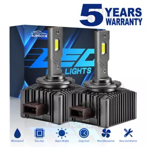D1S D1R LED Headlight Bulbs 1000W 1000K Super White HID Xenon Conversion Kit 2X - Picture 1 of 15