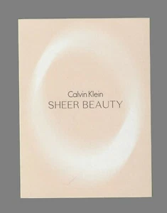 Werbekarte - Advertising Card - Sheer Beauty von Calvin Klein  - Bild 1 von 1