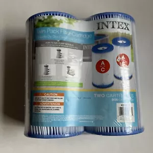 2pack Intex 29002E Easy Set Type A or C Heavy Duty Dacron Paper Pool Filter Repl - Picture 1 of 12