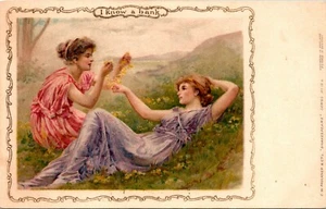 I know a Bank Two Lovely Women Postcard - Picture 1 of 2