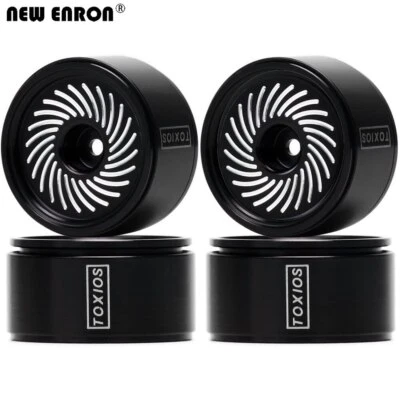 4Pc 1.0 Beadlock Wheel Rim Wheel RC Hub for RC 1/18 TRX4M 1/24 Axial SCX24 FCX24 - Image 1 of 4