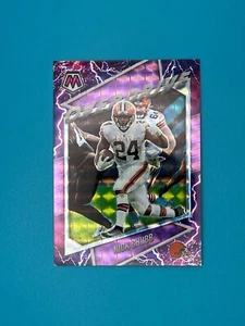 2021 Panini Mosaic Overdrive #OV-6 Nick Chubb PURPLE PRIZM /49 - Trading Card - Picture 1 of 2