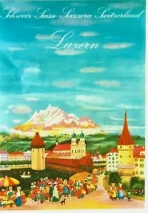 Original vintage poster LUCERNE SWITZERLAND TOP RESORTS 1980 - Picture 1 of 1