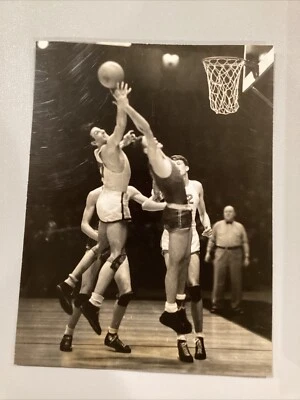 1936 Madison Square Garden Basketball Press Photo Fordham College All Stars - Image 1 of 4