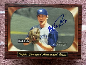 2004 Bowman Heritage Signs of Greatness Mark Rogers Auto #SGA-MR - Picture 1 of 2