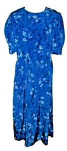 Tall Amish Mennonite Modest Cape Dress Blue Christian Handmade 36"Bust/34"Waist - Picture 1 of 4