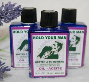 Hold Your Man Oil (1) 4DRMs, Man Don't Stray, Man Trap, Santeria, Hoodoo, Wicca - Picture 1 of 4