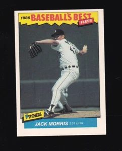 1986 Fleer Baseballs Best Jack Morris #23 Detroit Tigers - Picture 1 of 2