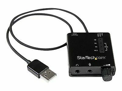 Startech.com ICUSBAUDIO2D USB Sound Card Adapter W SPDIF E