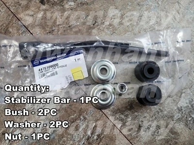 OEM Front Link Stabilizer Bar Set LH Left Side Total 6PC Ssangyong #4475109000 - Image 1 of 3