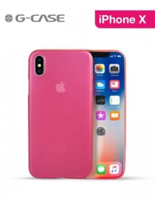 COQUE G-CASE COULEURS SERIES TPU RIGIDE IPHONE X PROTECTION TRANSPARENTE COLORÉE - Imagen 1 de 23