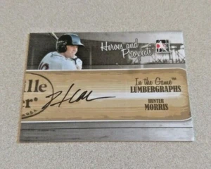 2011 In The Game Heroes and Prospects Lumbergraphs Auto #L-HM Hunter Morris - Picture 1 of 2