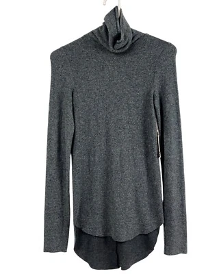 Suéter NSF Mujer Talla S/P Dobladillo Crudo Cuello Tortuga Gris Muy Suave MUESTRA NUEVO CON ETIQUETAS Foto 1 de 4