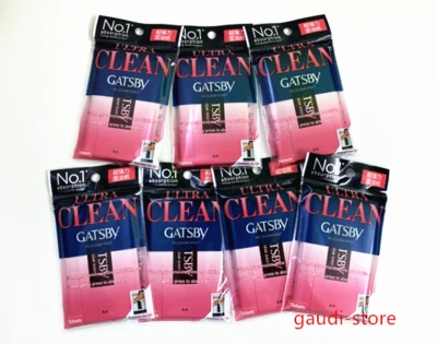 New!!! Gatsby Oil Clear Sheet High power, Super absorbent 70 sheets X 7 Packs - Изображение 1 из 3