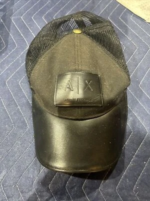 CHAPÉU RASTREADOR DE BEISEBOL ARMANI EXCHANGE A|X MARCA TAMANHO ÚNICO - Imagem 1 de 4