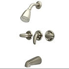 Kingston Brass KB6238LL Legacy Tub and Shower Faucet Brushed Nickel5-Inch Spo...