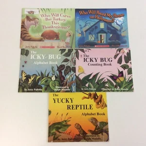 Jerry Pallotta Preschool Kindergarten 1st Grade Reader 5 Picture Book Lot - Imagen 1 de 4