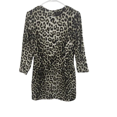 Rag & Bone Cheetah Dress 100% Silk Size 2 - Image 1 of 4