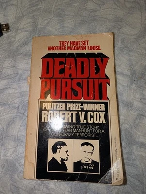 DEADLY PURSUIT By Robert Cox 1978 Paperback Vintage True Story Violence  - Image 1 of 4
