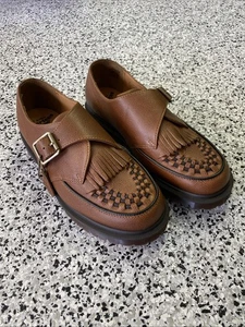 Dr. Doc Martens Ramsey Monk KLT Brown Leather Loafer Men’s Size 10 Casual New - Picture 1 of 9