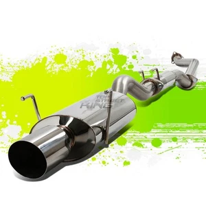 FOR 02-06 ACURA RSX DC5 TYPE-S K20A2 4"OVAL TIP STAINLESS STEEL CATBACK EXHAUST - Picture 1 of 5