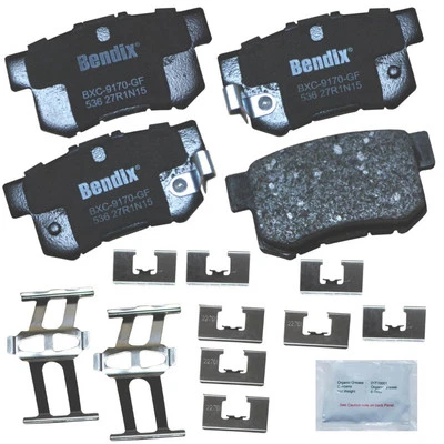 Pastillas de freno traseras cerámicas Bendix Priority1 CFC536 para Honda Accord, Civic, CR-V Foto 1 de 4