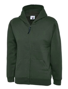 Uneek - Baju Hoodie Zip Penuh Kanak-kanak Klasik - 50% Poliester 50% Kapas - Wr - Picture 1 of 1
