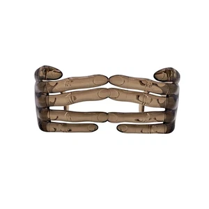 Authentic Jeremy Scott by Linda Farrow Clear Brown JS/HANDS/2 Hands Sunglasses - Picture 1 of 5
