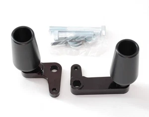 Deslizadores de cuadro Yamaha R1 - sin corte 2009-2014 longitud estándar - tumbas negras FSY-09R1-K - Imagen 1 de 3