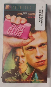 FIGHT CLUB- (VHS 1999)- ACTION/CRIME- BRAD PITT- EDWARD NORTON- SEALED - Picture 1 of 6