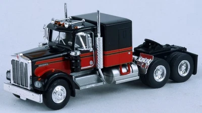 Brekina Kenworth W900 Truck Tractor Red/Black #86250 HO 1/87 Scale - Image 1 of 4