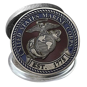 Moneda Desafío Perro Diablo USMC - Medalla Conmemorativa del Cuerpo de Marines de los Estados Unidos - Imagen 1 de 7