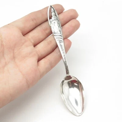 Cuchara antigua Art Deco de plata de ley 925 Watson Alejandría VA Estados y ciudades Foto 1 de 4