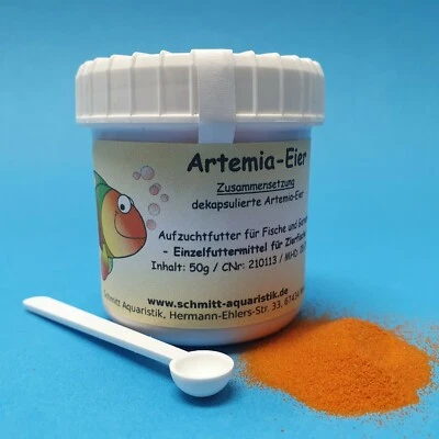 (17,98€/100g) Huevos Artemia (descapsulados) 50g / Alimento para peces ornamentales camarones - Imagen 1 de 2