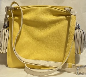 Brighton Etta gelb weiches Leder Quaste Mini Umhängetasche Handtasche neu mit Etikett $ 240 - Bild 1 von 9