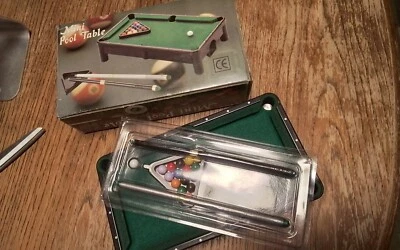 MINI POOL TABLE  / Mini  Billardtisch   Komplett - Bild 1 von 4