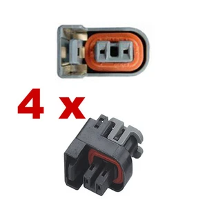 Conectores de inyección de combustible - DELPHI (4 x MUJER) enchufe inyector tuning fcc automático - Imagen 1 de 3