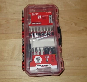 Juego de brocas de impacto Milwaukee Shockwave de 25 piezas en estuche de embalaje - 48-32-4095 - Imagen 1 de 3