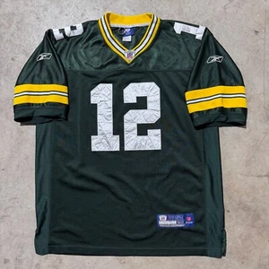 Reebok NFL Green Bay Packers Aaron Rodgers Trikot #12 komplett bestickt 52/XXL - Bild 1 von 8