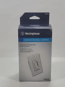 Westinghouse Ceiling Fan Wall Control 60W 120V Plastic White 77872 - Picture 1 of 3
