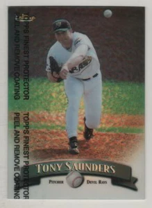 1998 Topps Finest Refractor #239 Tony Saunders Tampa Bay Devil Rays BV$3 - Picture 1 of 1