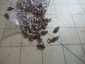 100 ct SZ 2 BALL BEARING SWIVELS WITH SPLIT RINGS FOR SPINNERBAITS USA SHIP SELL - Picture 1 of 6