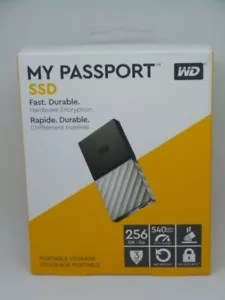 New My Passport SSD 256GB External USB 3.1 Gen 2 Portable Solid State Drive - Picture 1 of 3