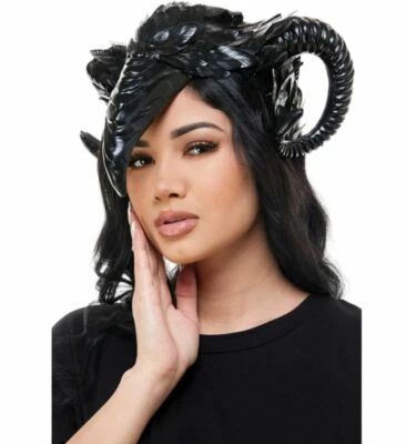 Horns Headdress Headpiece Costume Cosplay Halloween Masquerade Mask - Image 1 of 2