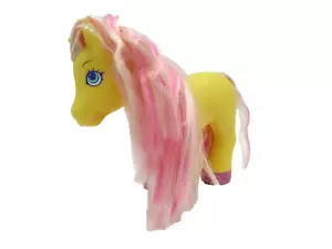 Pretty Crazy Curls Lucky the Little Pony Playmates Toys Horse 1998 Yellow VTG - Picture 1 of 20