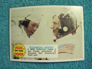 MAN ON THE MOON trading card single 1970 Topps #63 of 99 Technical Advice - Picture 1 of 2