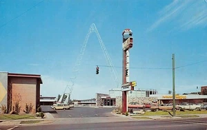 Postal World Motor Hotel Roadside Street Scene Salt Lake City, UT De Colección Años 60 - Imagen 1 de 2